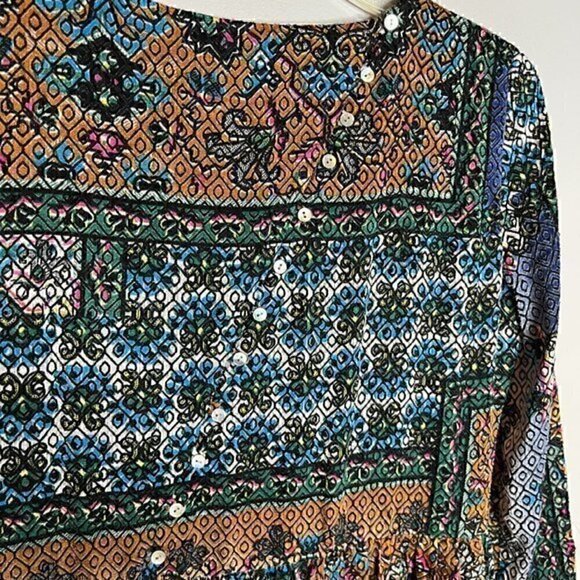 Zara patterned mosaic midi dress - Picture 5 of 6